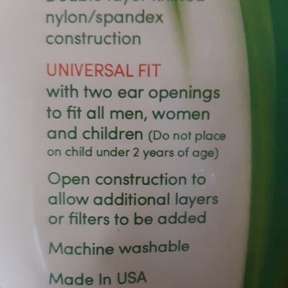 Face Masks 3 pack for face coverings unisex pack reusable nonsurgical black - Picture 5 of 14